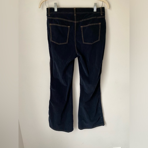 Lafayette 148 New York Pants Women’s 8 Mercer Corduroy Bell Bottom Flared Ink - Picture 5 of 11